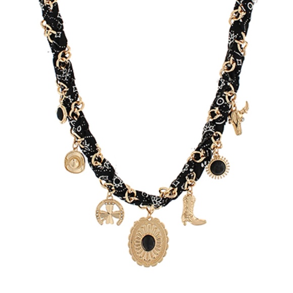 Western Charm Scarf Necklace - Picture 3 of 4